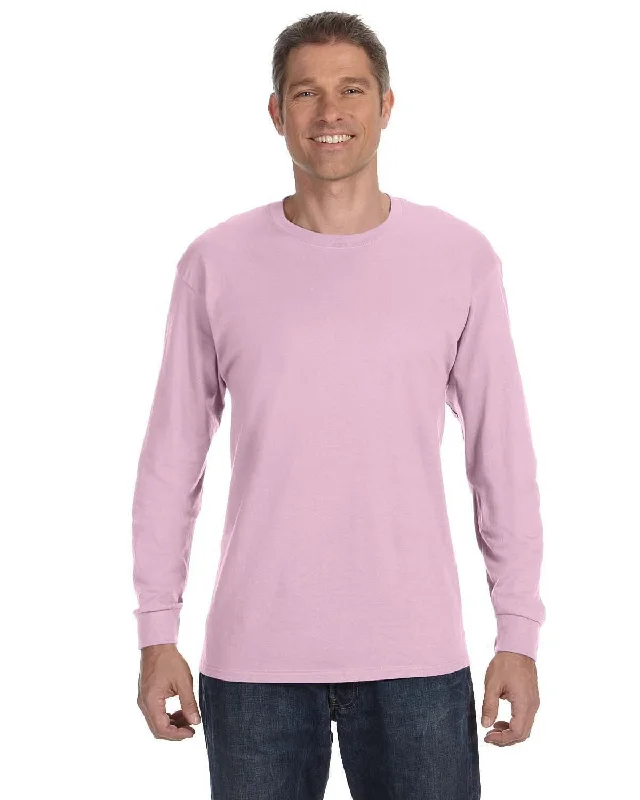 Gildan Heavy Cotton Long Sleeve T-Shirt | Light Pink