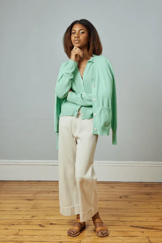 Act Fast M.PATMOS Henry Cardigan - Matcha