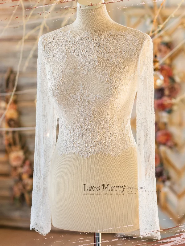 Seasonal Sale MAGNOLIA #3 / Lace Bolero with Long Sleeves