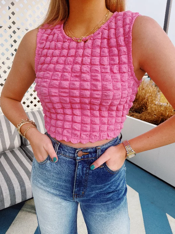 Bonus Offer Square Up Top - Pink