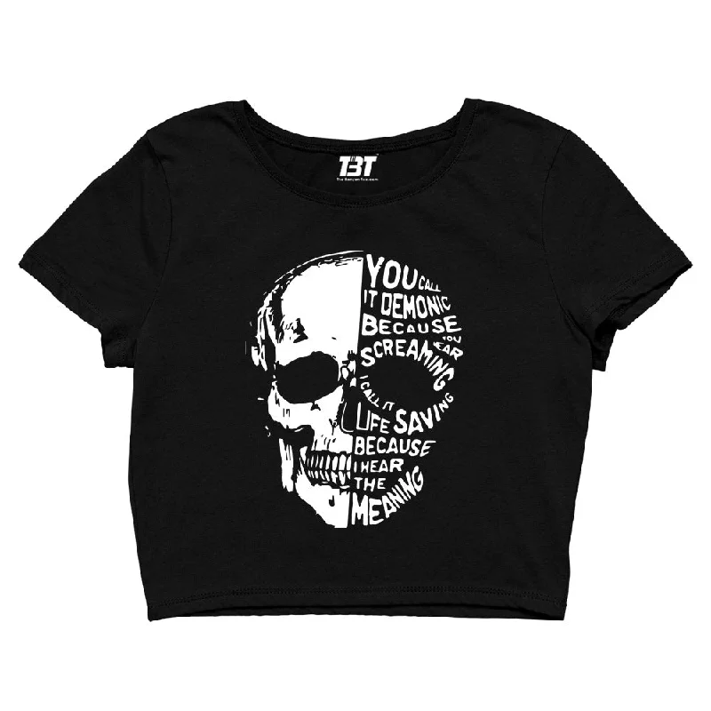 Weekend Shopping Bliss Slipknot Crop Top - You Call It Demonic