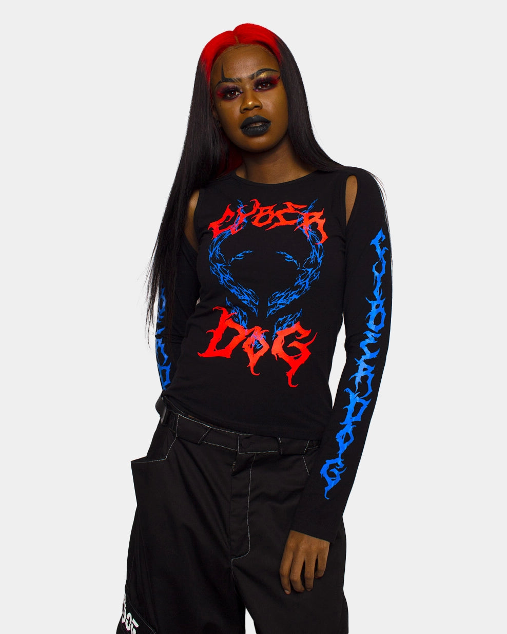 Value Deals UNDERWORLD DROP OUT TOP BLACK