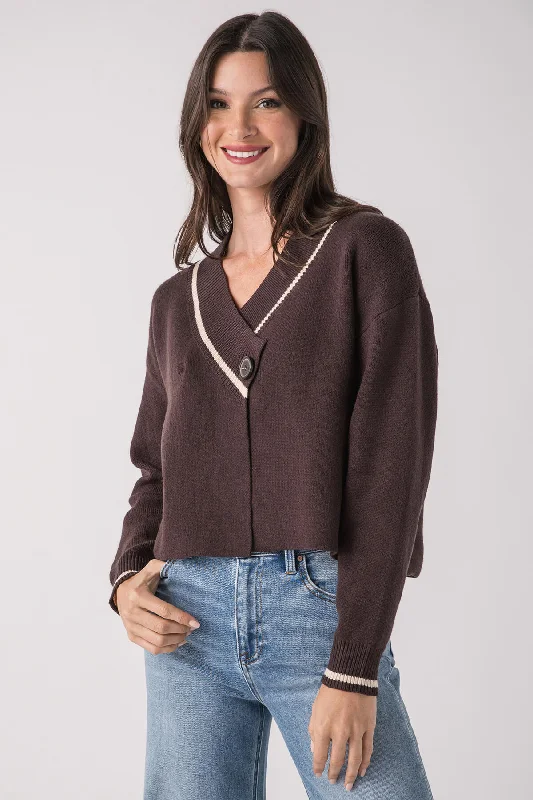Celebrate the Weekend with Discounts THML Criss Cross Closure Sweater