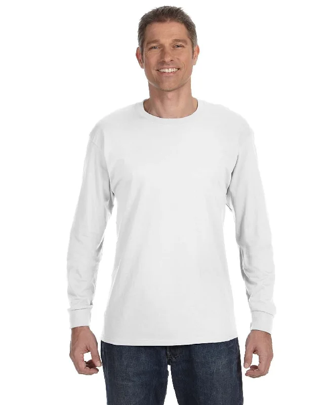 Jerzees DRI-POWER ACTIVE Long Sleeve T-Shirt | White