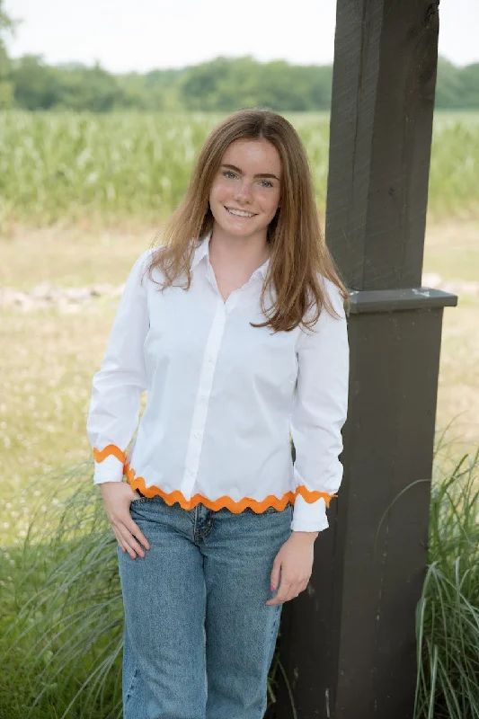 Weekend Bargains to Sizzle Bridget Ric Rac Shirt (RRW-ORG)