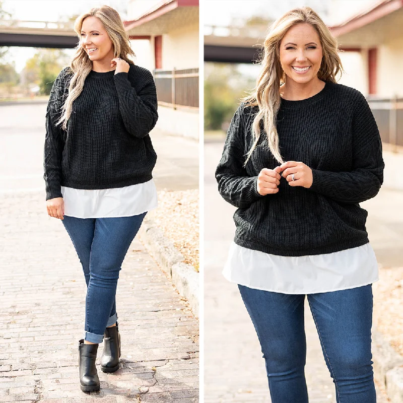 The Best Deal Anything But Mine Sweater, Black
