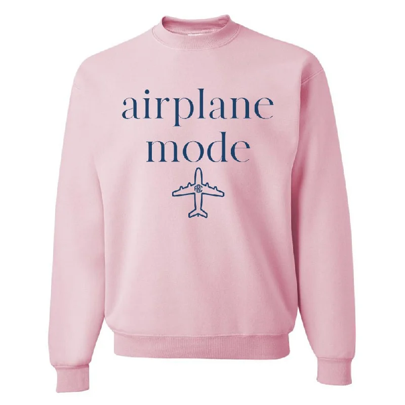 Special Price Monogrammed 'Airplane Mode' Crewneck Sweatshirt