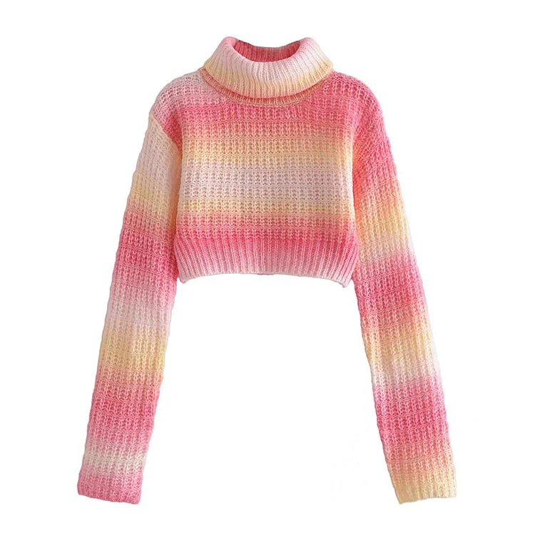Weekend Savings Bonanza New foreign style waffle sweater short sweater  7421