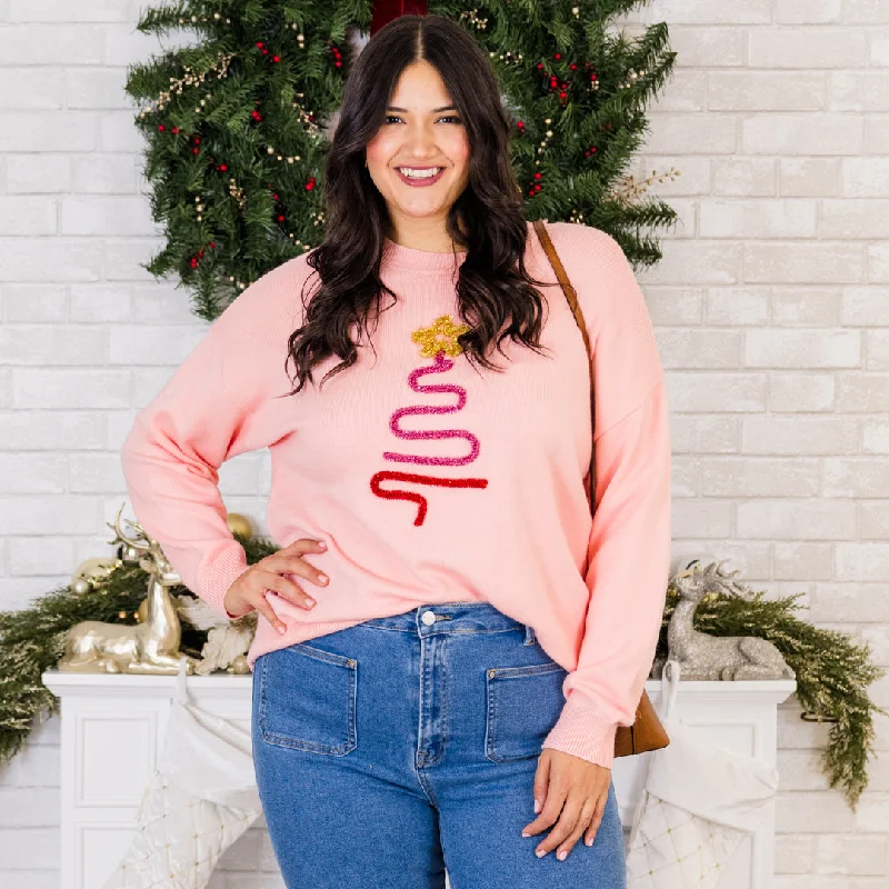 Special Promotion Star On The Top Sweater, Pink