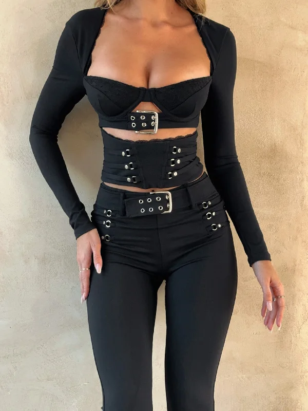 Sale Event CLEMENT LONG SLEEVE TOP BLACK