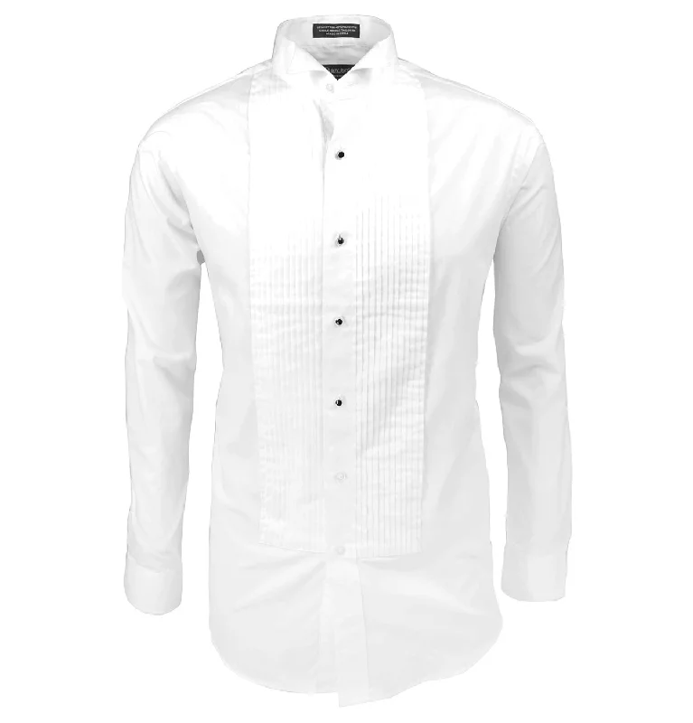 Formal White Wing Tip Tuxedo Dress Shirt