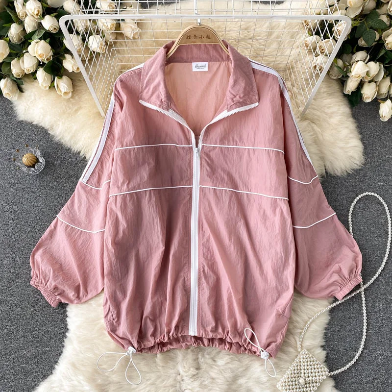 Weekend Deal Korean women's loose sunscreen jacket  1539