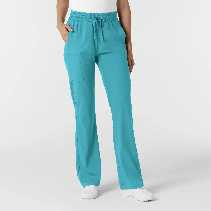 Final Offer Boundless Women's Bootcut Scrub Pant - Teal