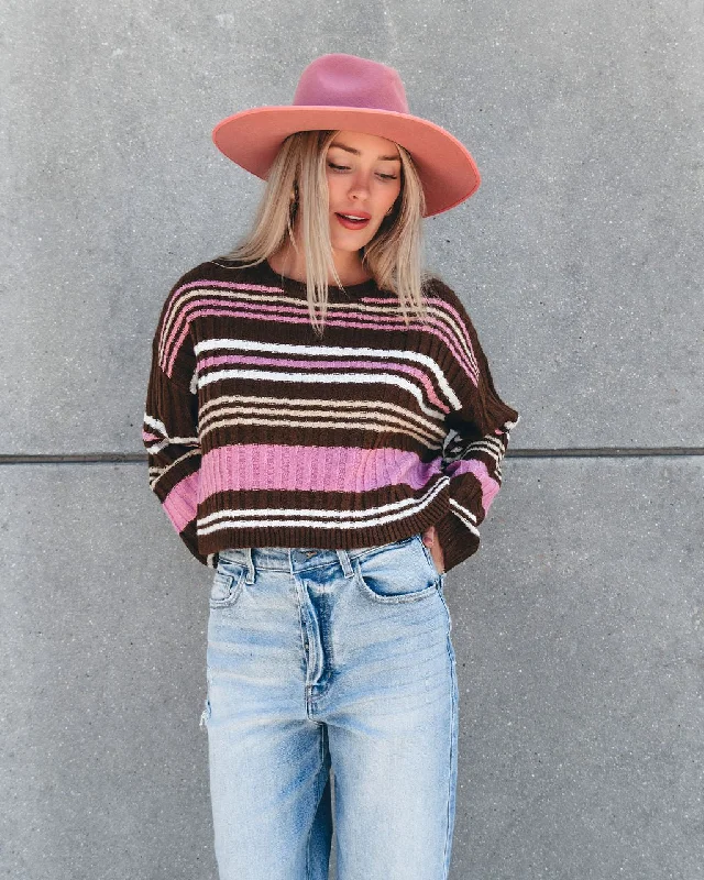 Can't Miss Daniella Multi Striped Sweater - FINAL SALE