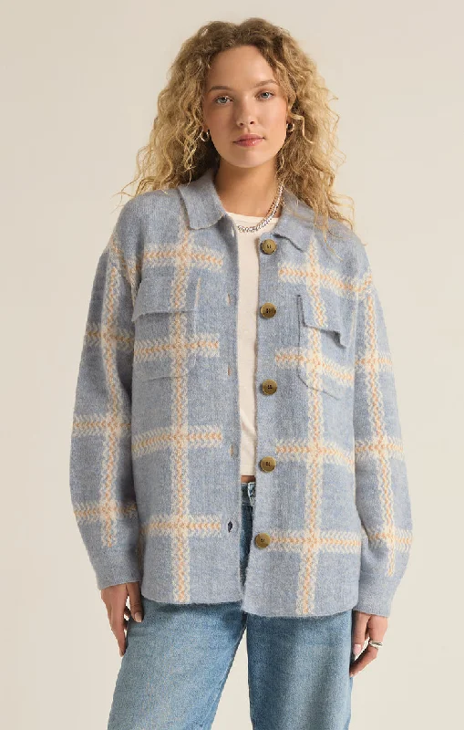 Super Sale TYLER PLAID SWEATER JACKET