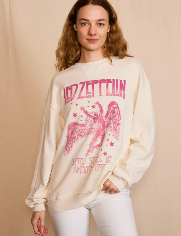 Low Prices Led Zeppelin 1977 Star Struck Sweatshirt, Ivory