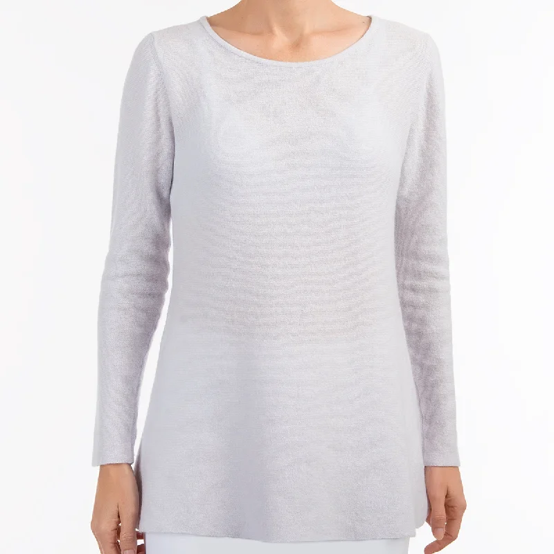 Big Savings Round Neck Pullover in Pearl