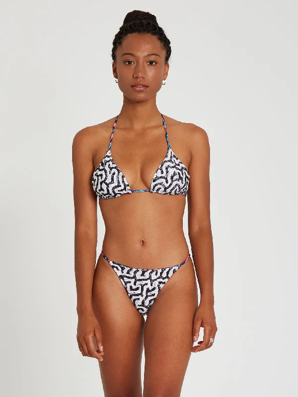 Closeout Coral Morph Triangle Reversible Bikini Top - Multi