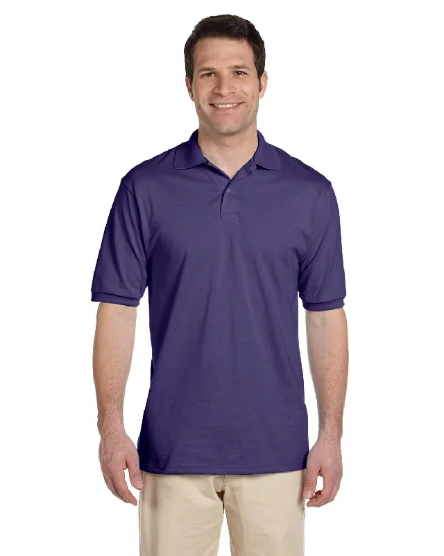 Jerzees 50/50 Jersey Knit Polo Shirt | Deep Purple