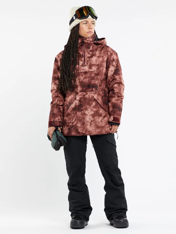Weekend Steals Await Womens Fern Insulated Gore Pullover - Pink Salt Wash