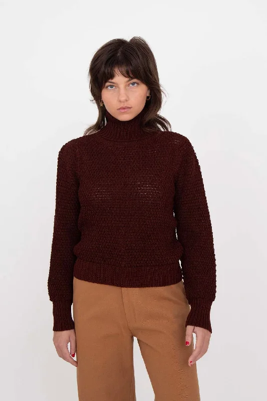 Stock Clearance M.PATMOS Gabe Turtleneck - Berry
