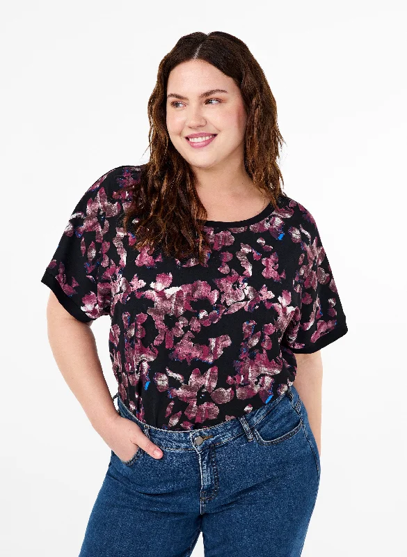 Year-End Clearance Zizzi Fikka Abstract Blouse