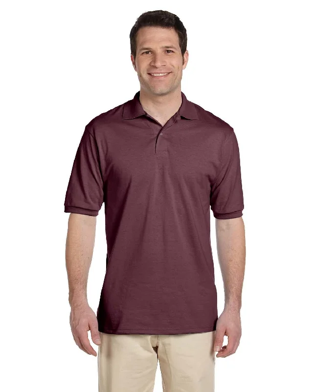 Jerzees 50/50 Jersey Knit Polo Shirt | Maroon