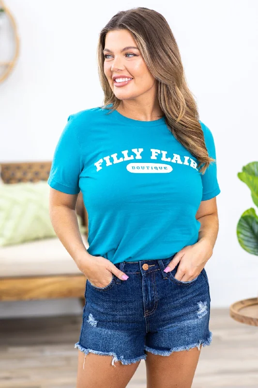 Fantastic Offers Turquoise Filly Flair Graphic Tee
