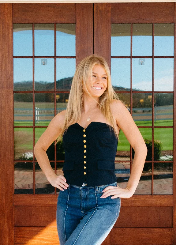 New Deal Ideal Days Top - Navy