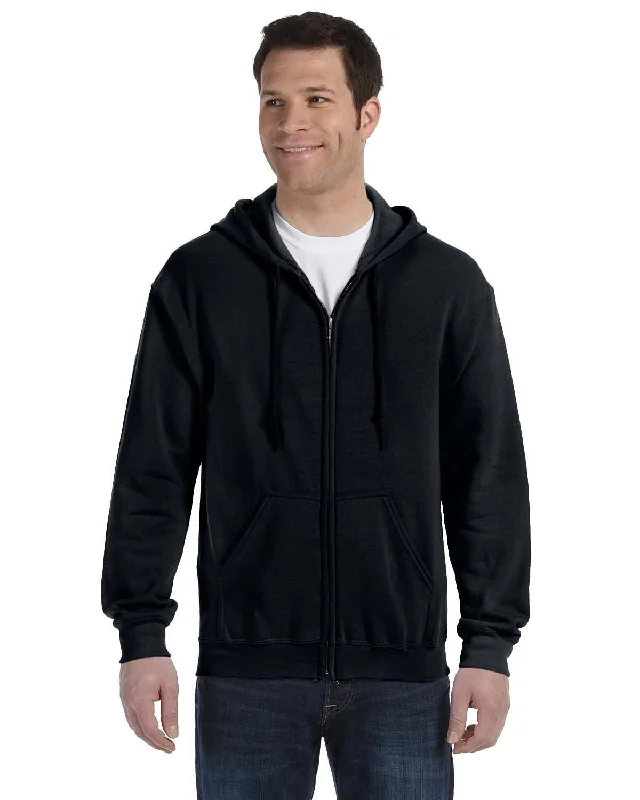 Gildan Heavy Blend 50/50 Full-Zip Hooded Sweatshirt | Black