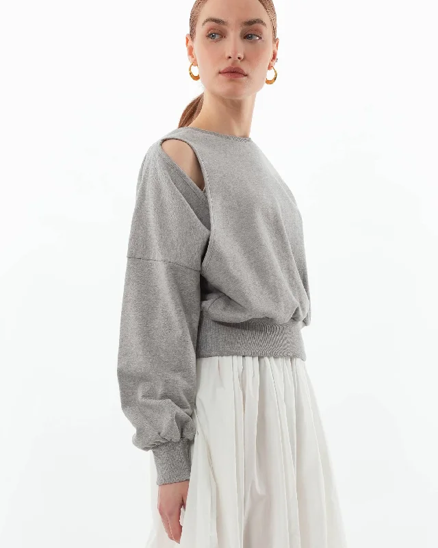Great Deal Kona Cutout Cotton Crewneck