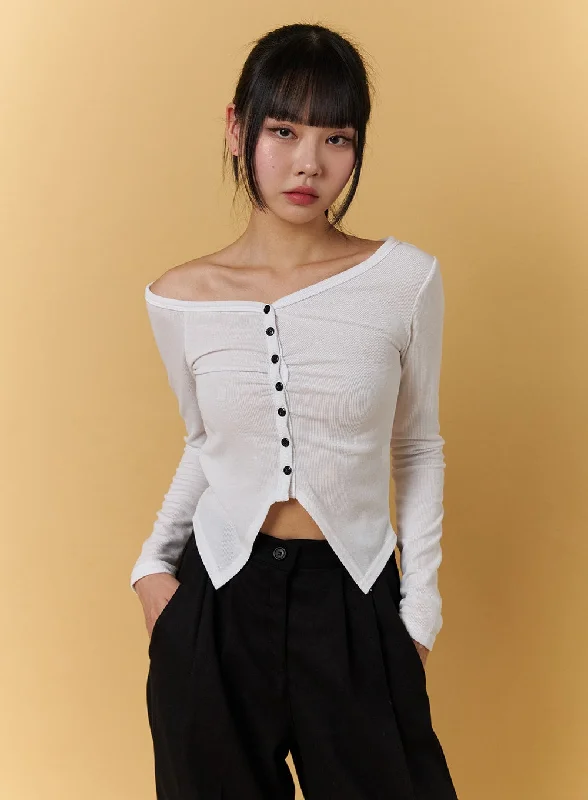Exclusive Deal Off-Shoulder Crop Top CJ404