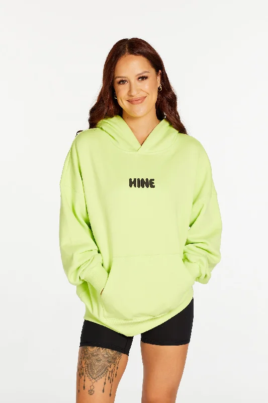 Don't Miss Out BRIGHTS OVERSIZED HOODIE LIME