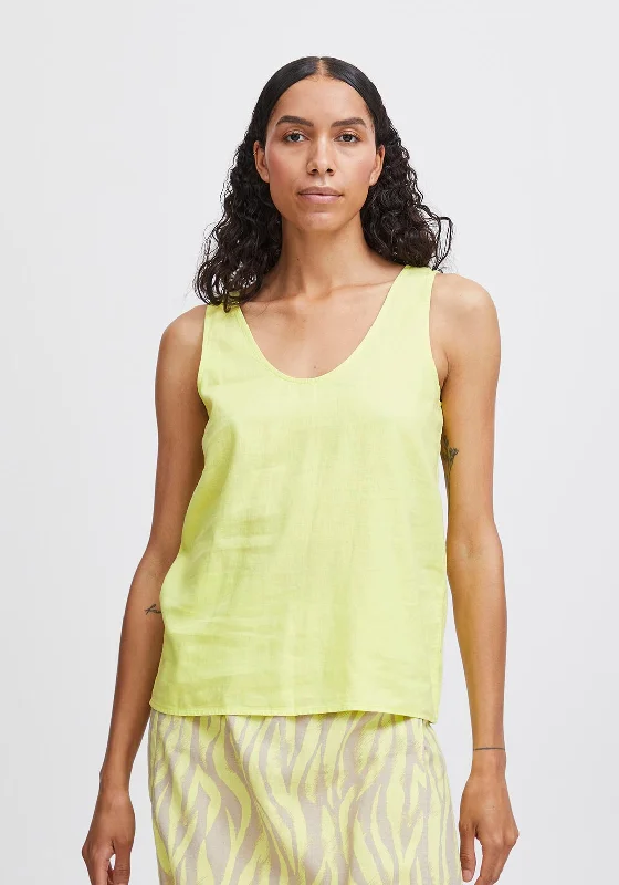 Weekend Offers That Sizzle B.Young Falakka Linen Blend Top, Sunny Lime