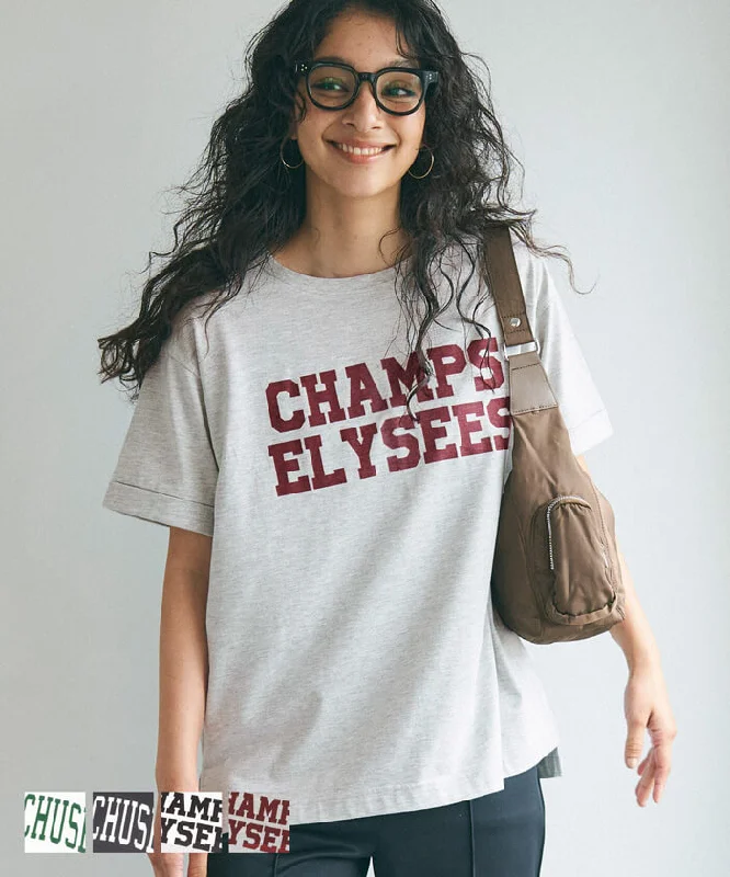 Seasonal Sale カットソー レディース Tシャツ ロールアップスリーブ プリント 英字 クルーネック サイドスリット ゆったり 半袖 メール便可 24ss coca コカ Seasonal Sale カットソー レディース Tシャツ ロールアップスリーブ プリント 英字 クルーネック サイドスリット ゆったり 半袖 メール便可 24ss coca コカ