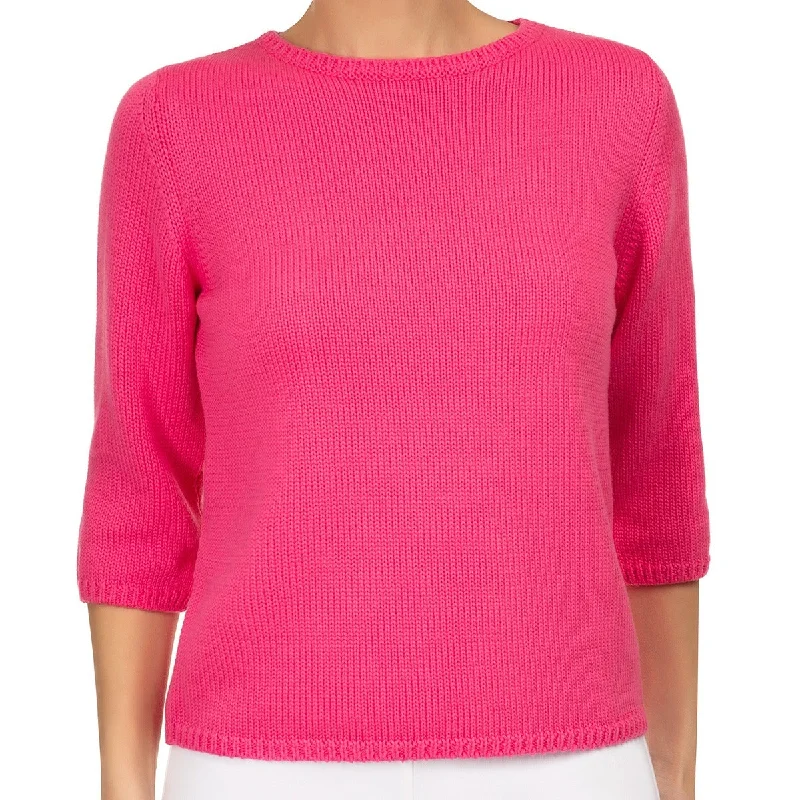 Weekend Deals to Make You Happy 3/4 Sleeve Pullover in Passion Pink