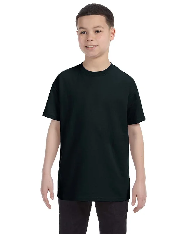 Gildan Youth Lightweight 100% Cotton T-Shirt | Black