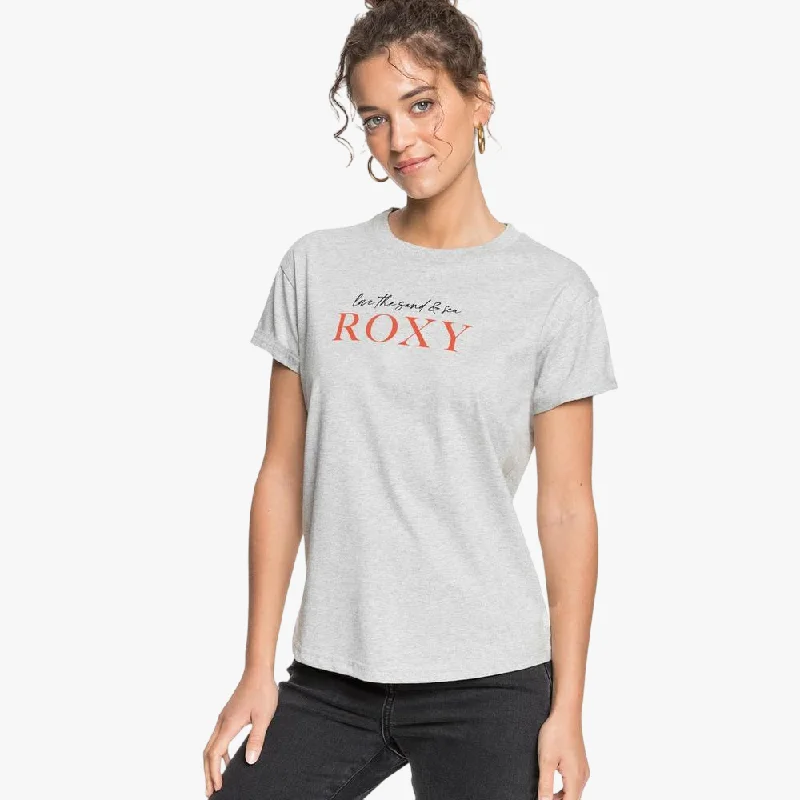 Price Blitz Roxy Womens Noon Ocean Short Sleeve Tee Grey Mel