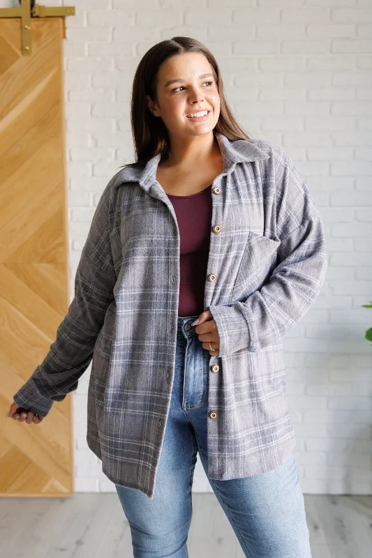 Year-End Clearance Out of the Way Plaid Button Up