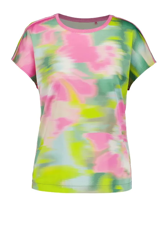 The Best Prices Gerry Weber Round Neck Vibrant Top, Multi
