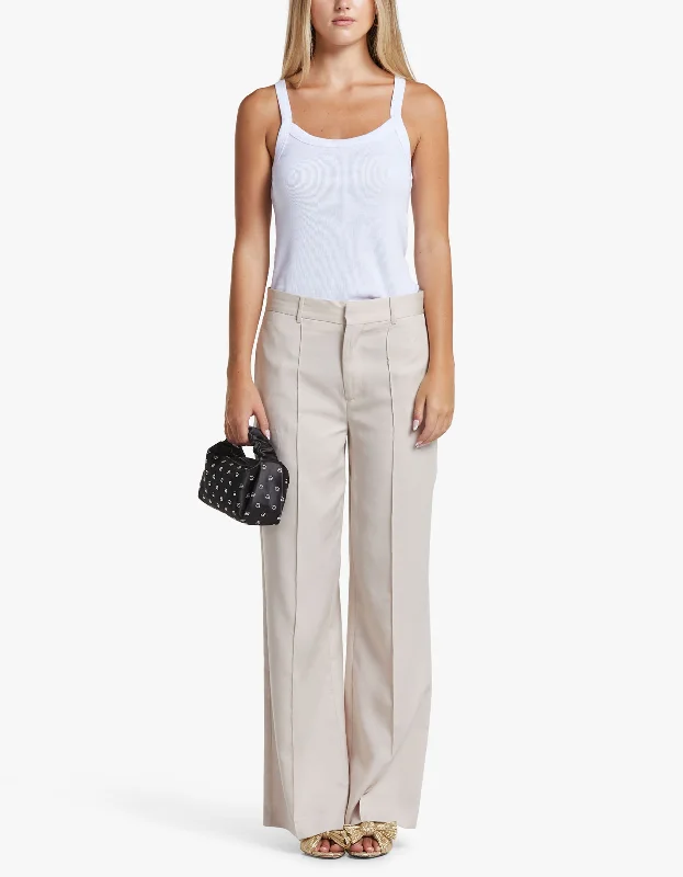 Weekend Savings Extravaganza Chania Flared Trousers - Enoki Mushroom