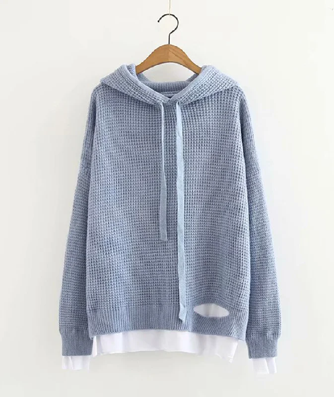 Huge Discounts Hoodie simple loose long sleeve top  230