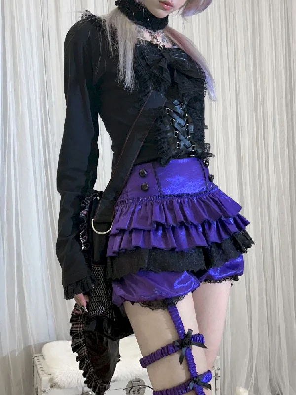 Purple Black Pants M [Presale]