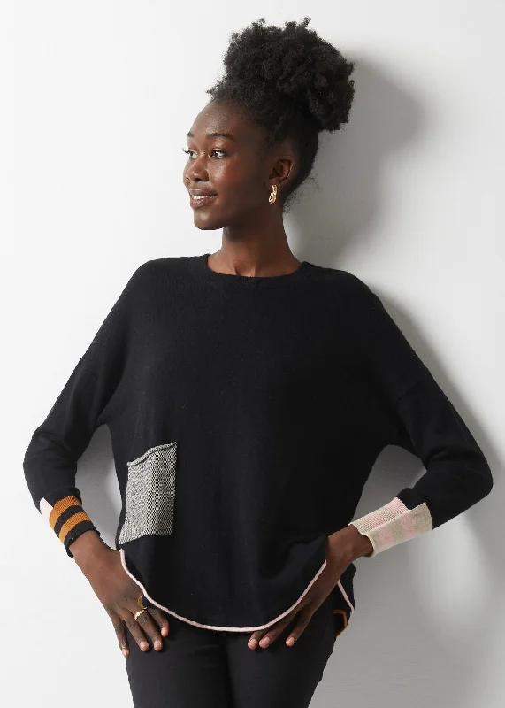 Early Access BIRDSEYE TRIM SWEATER