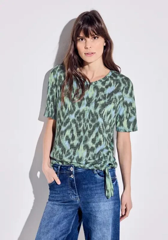 Online Deal Cecil Burnout Print T-Shirt, Strong Khaki