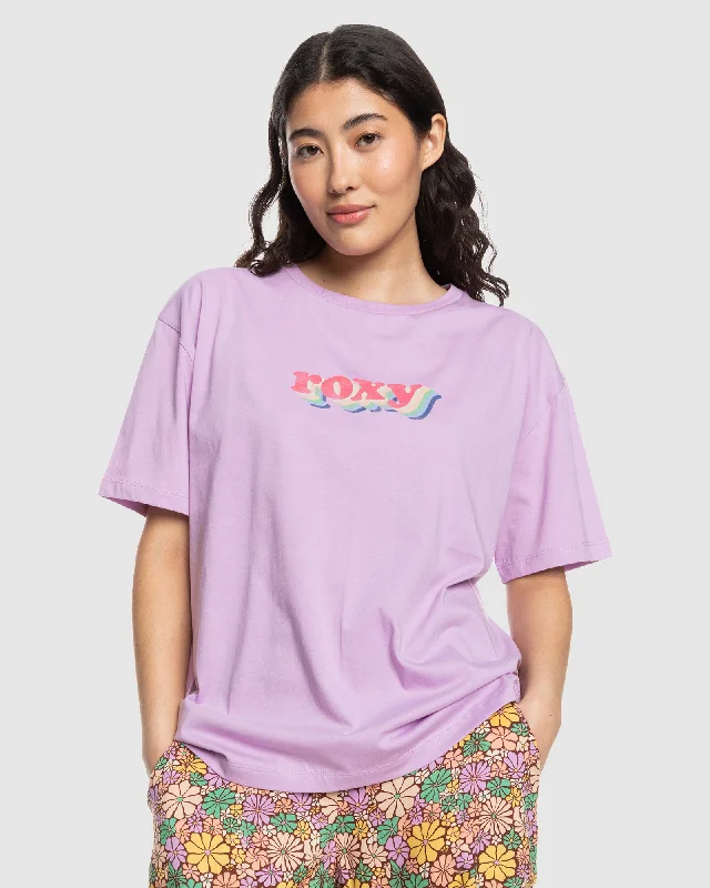 Deal Zone Womens Sand Under The Sky Oversized T-Shirt
