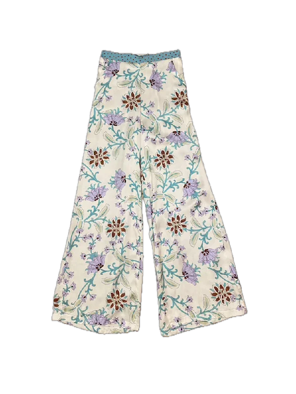 Epic Deals Kontatto lilac light blue print pants