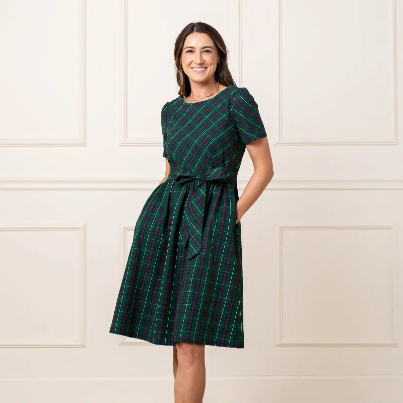 Act Fast Organic Short Sleeve Holiday Dress