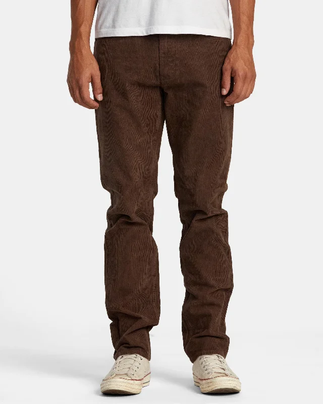 Daggers Pigment Corduroy Pants - Chocolate