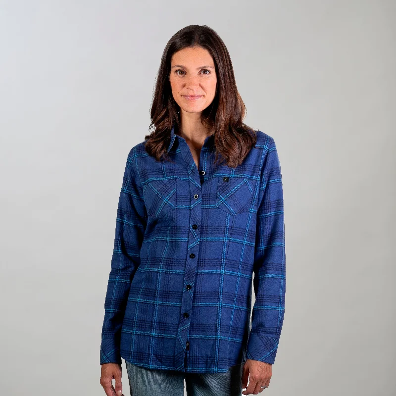 Early Access Women's Every Day Flannel Shirt- Iris Blue